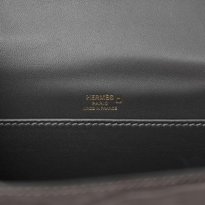 Hermes Matte Alligator Mini Sac Roulis Graphite 13 of 15