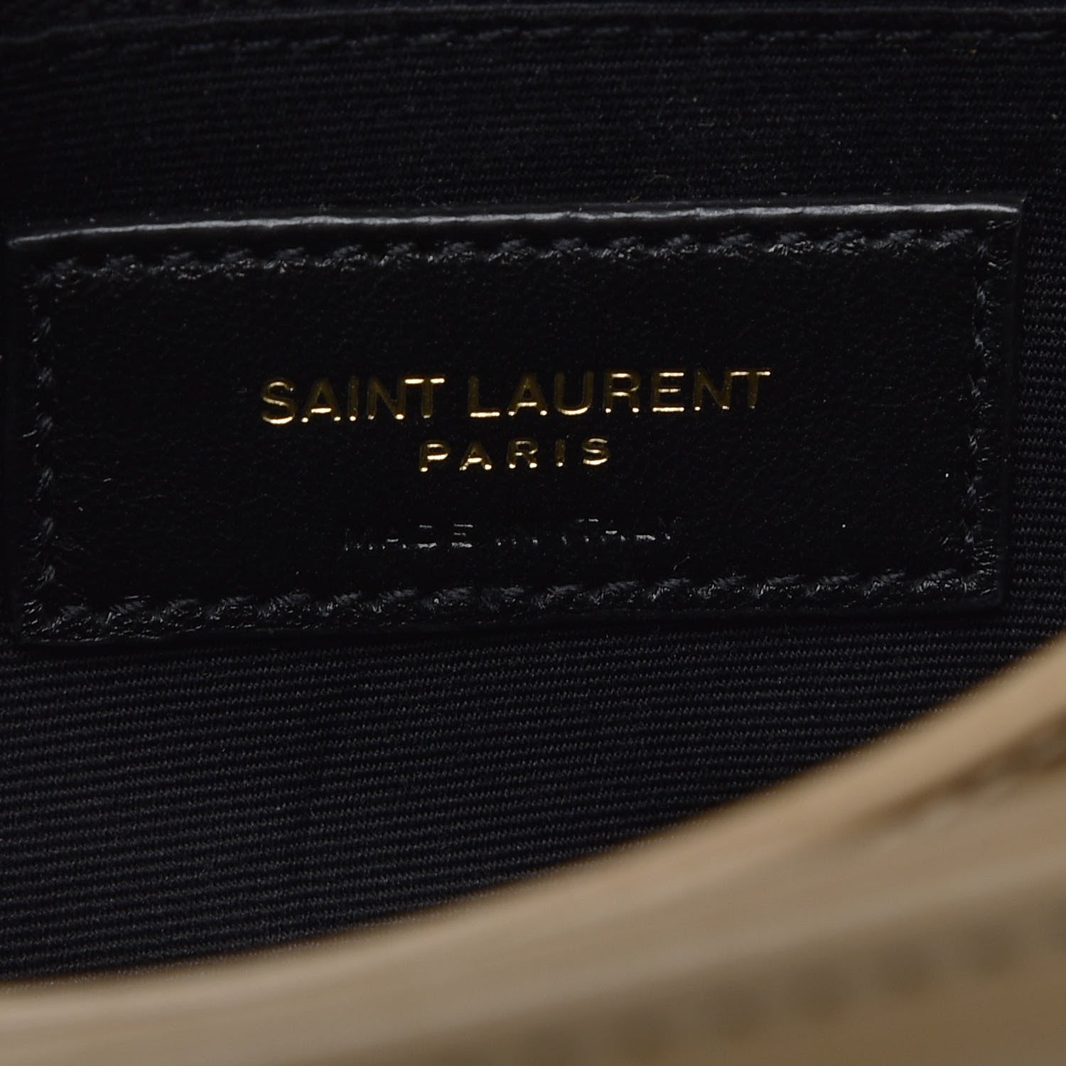 Saint Laurent Calfskin Y Quilted Monogram Toy Loulou Crossbody Bag Latte 9 of 12