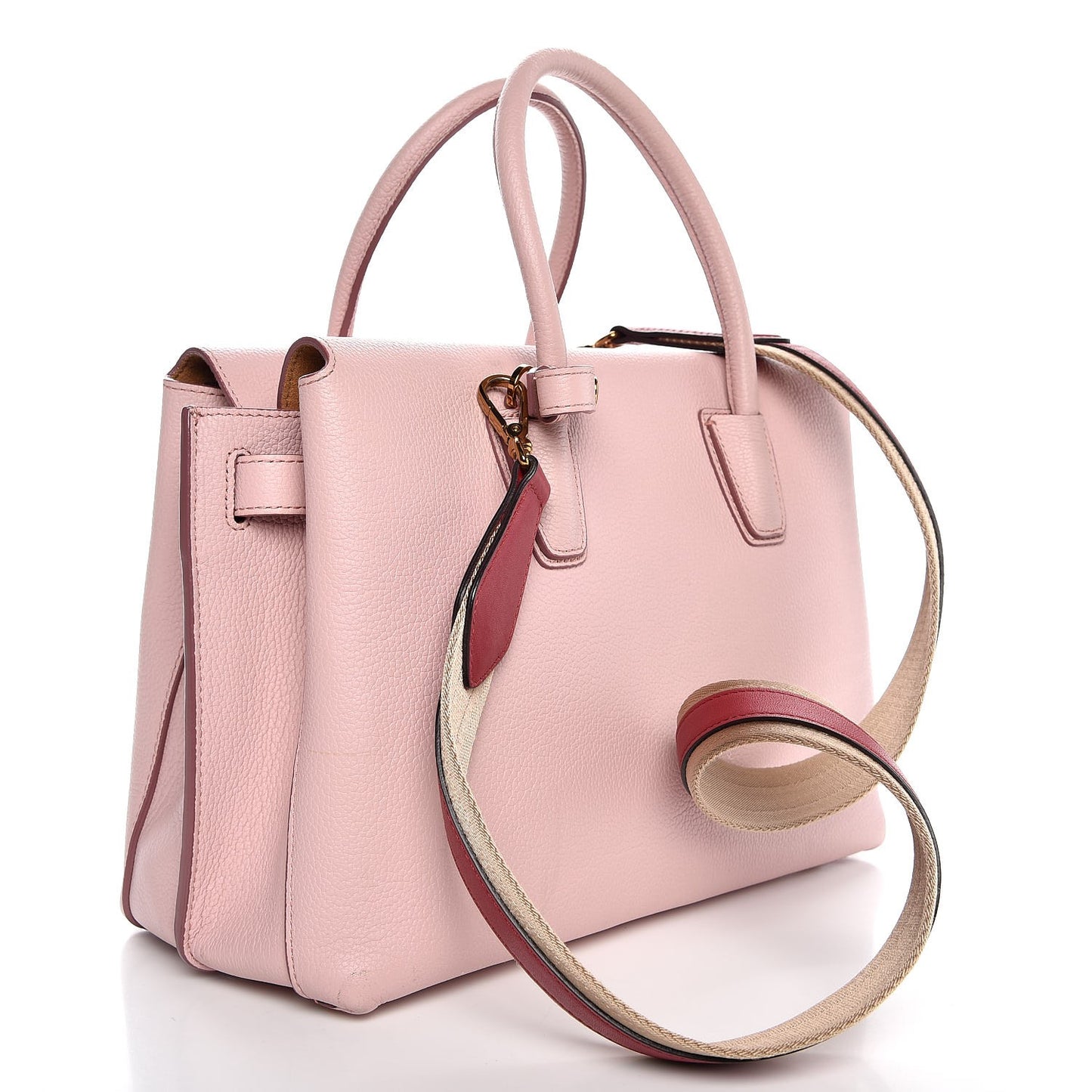 Grained Calfskin Medium Milla Tote Pale Mauve
