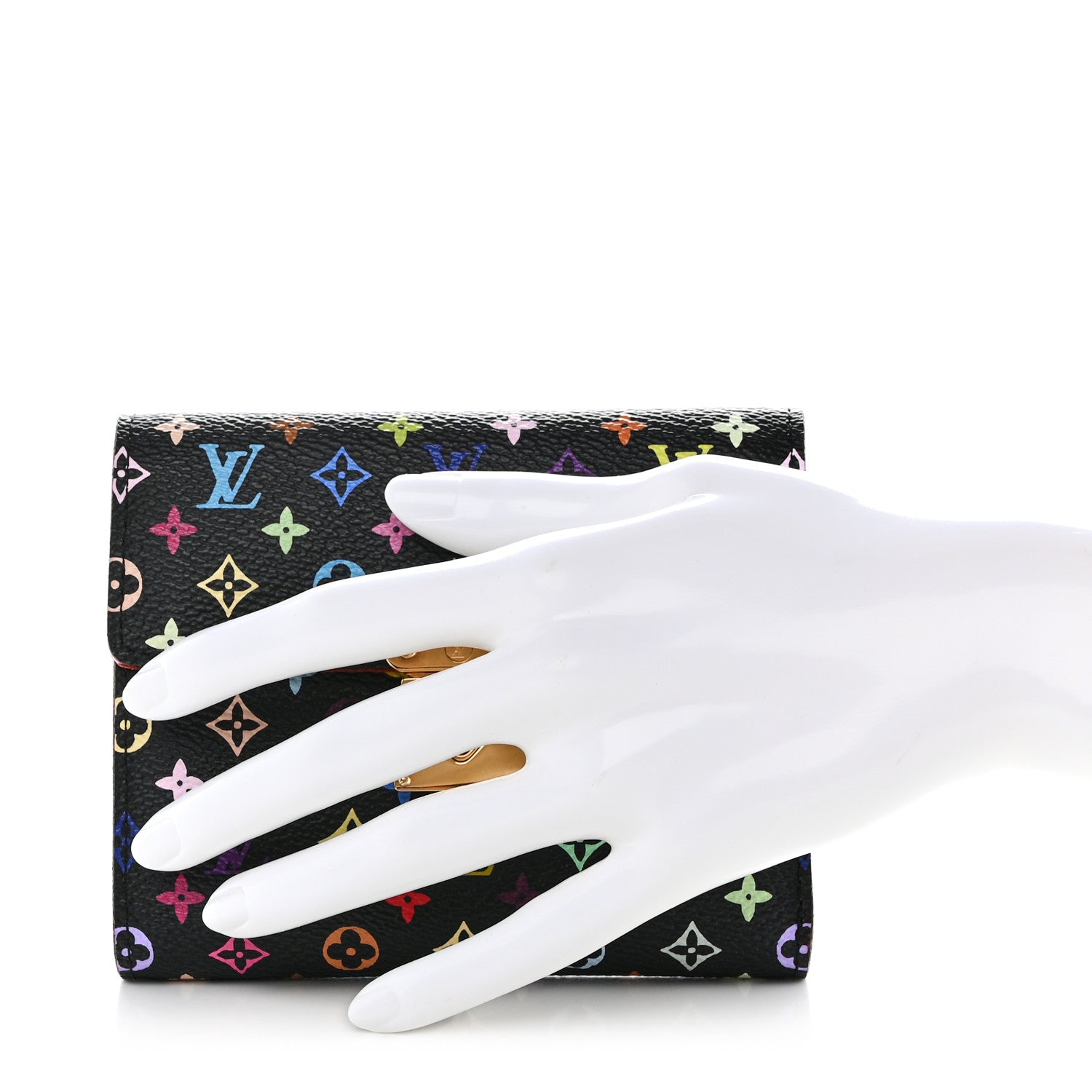 Louis Vuitton Monogram Multicolor Koala Wallet Black 2 of 7