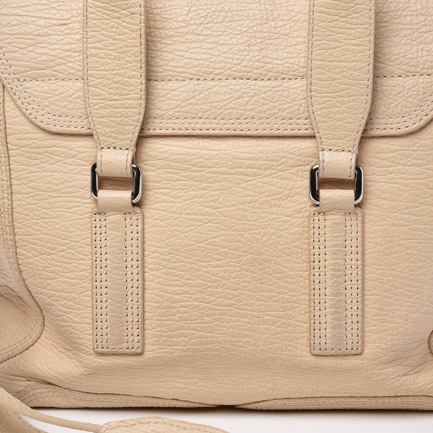 3.1 Phillip Lim 3.1 Textured Calfskin Medium Pashli Satchel White Peach 13 of 18