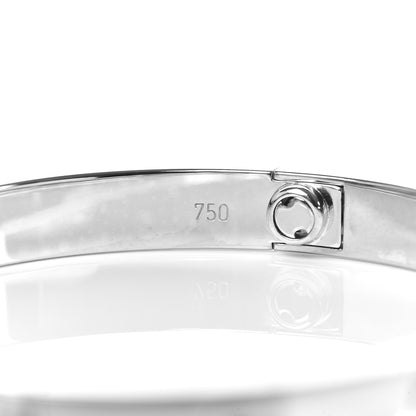 Cartier 18K White Gold 4 Diamond LOVE Bracelet 17 5 of 5