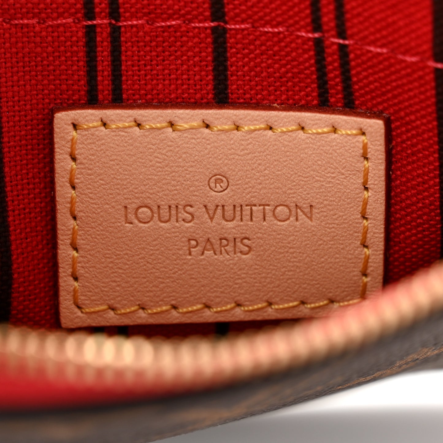 Monogram Neverfull MM GM Pochette Cherry