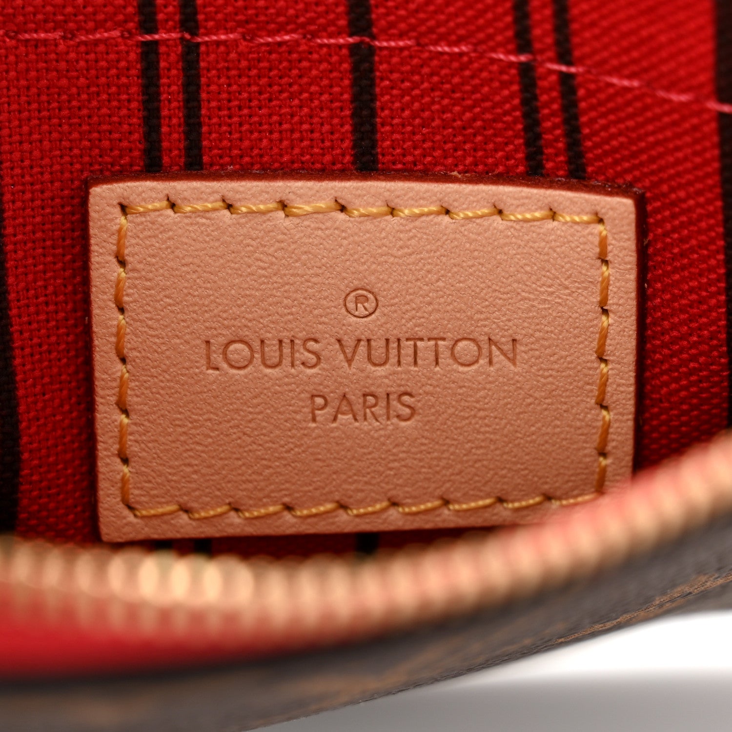 Louis Vuitton Monogram Neverfull MM GM Pochette Cherry 6 of 6