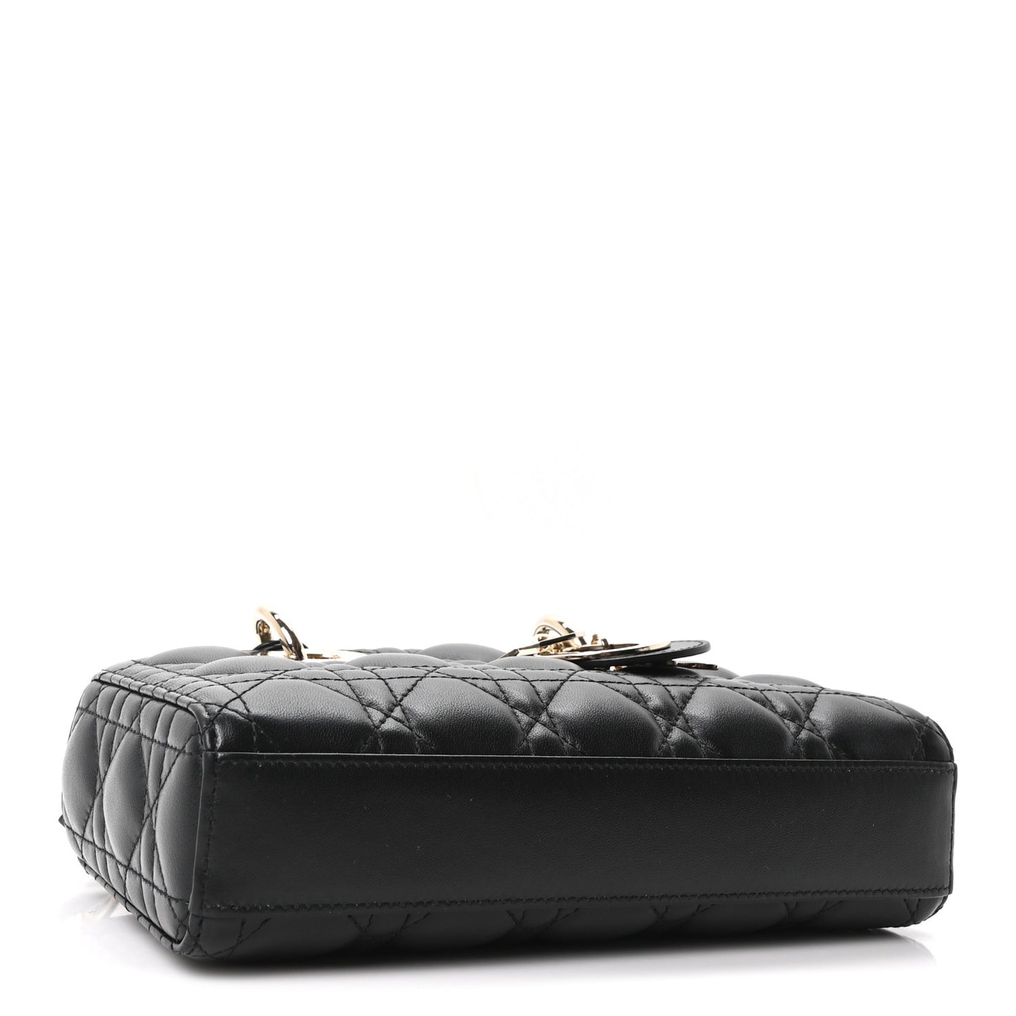Lambskin Cannage Small Lady D-Joy Black