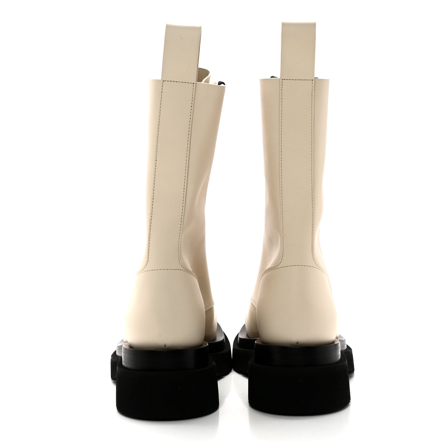 Calfskin The Lug Lace Up 55mm Boots 41 Sea Salt Black