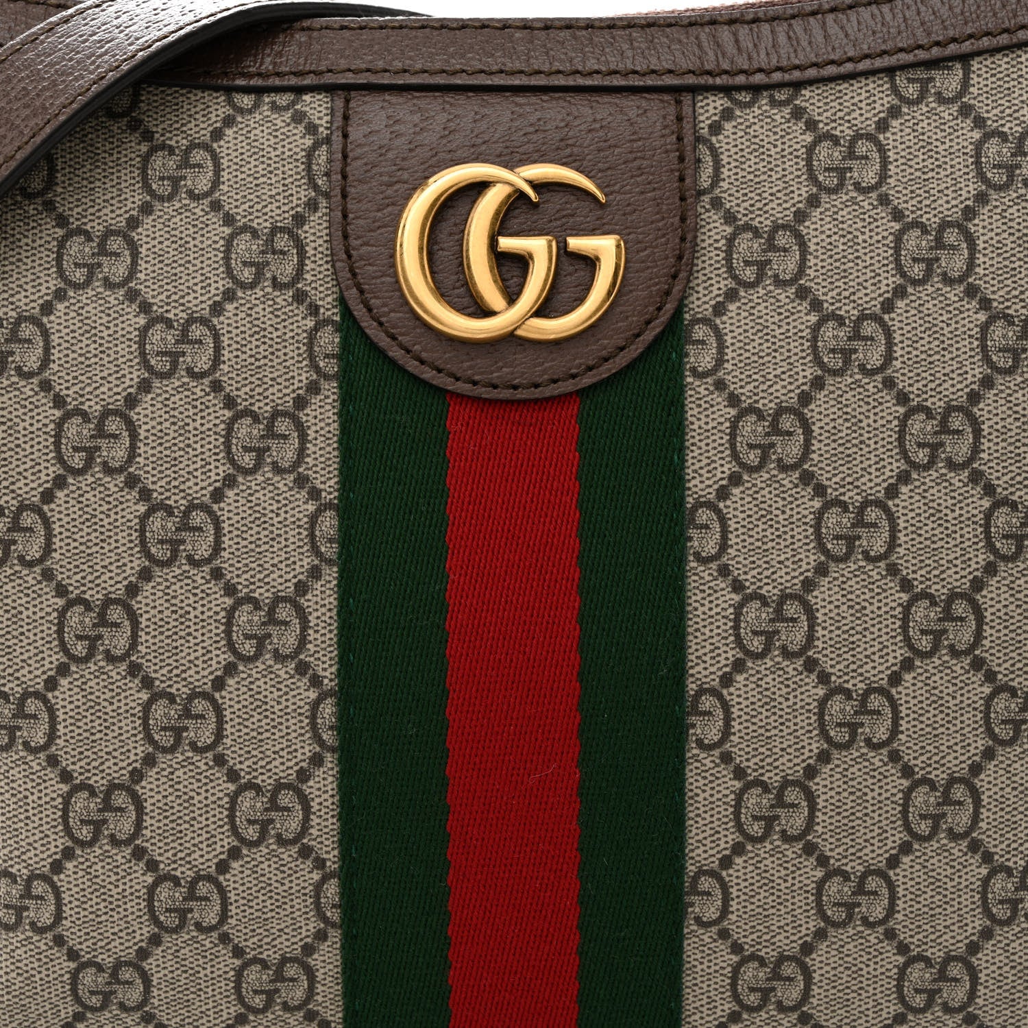 Gucci GG Supreme Monogram Web Small Ophidia Half Moon Hobo Brown 8 of 10