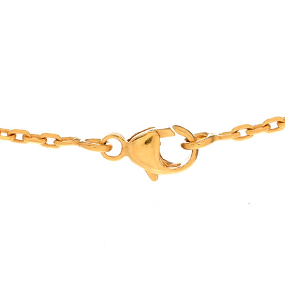 Hermes Lacquered Gold Pop H Pendant Necklace White 6 of 7