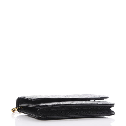 Chanel Caviar Quilted Wallet On Chain WOC Black 4 of 9