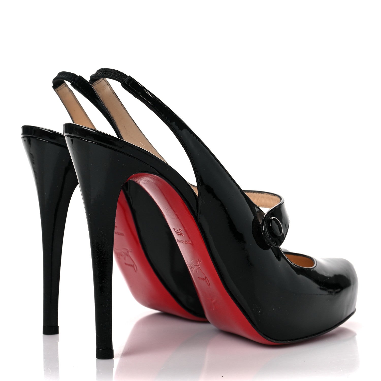 Christian Louboutin Patent Rolande Boucle 120 Pumps 39.5 Black 4 of 9