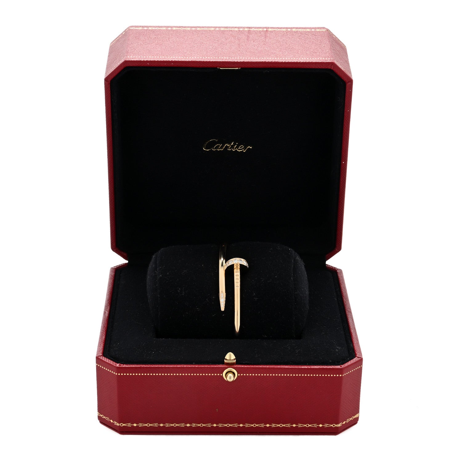Cartier 18K Yellow Gold Diamond Juste Un Clou Bracelet 16 4 of 4