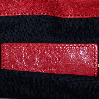 Balenciaga Agneau Giant 12 Gold Hardware Work Rouge Cardinal 9 of 11