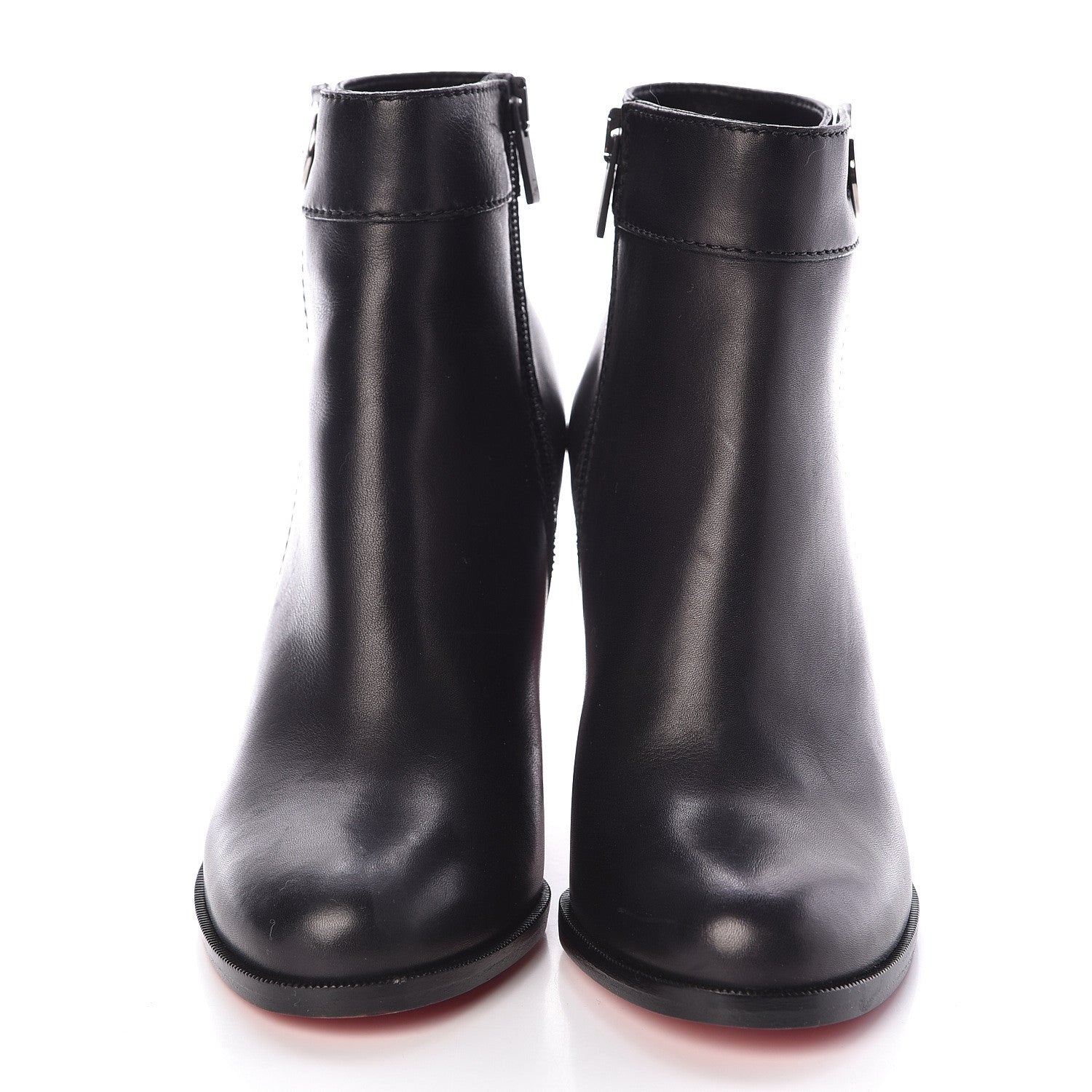 Christian Louboutin Calfskin Janis 85 Booties 36 Black 2 of 6