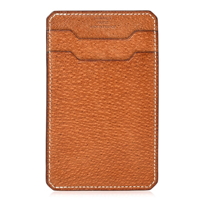 Hermes Barenia Faubourg City 3CC Card Holder Fauve 1 of 9