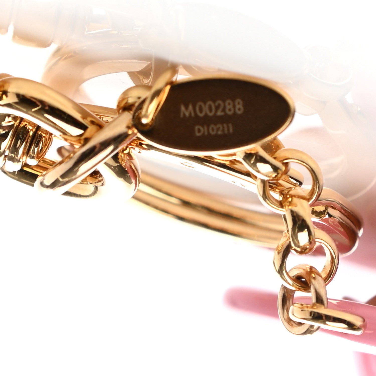 Louis Vuitton Giant Monogram Vivienne Bag Charm Key Holder Rose 3 of 4