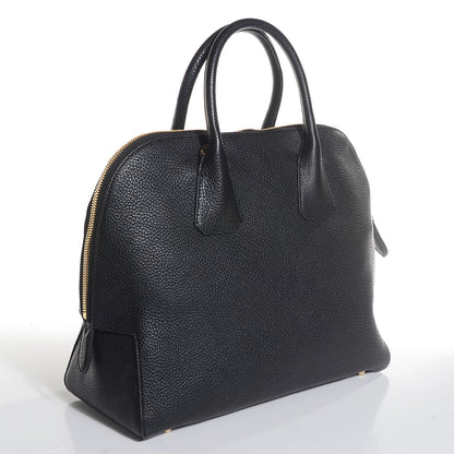 Burberry London Grainy Calfskin Medium Greenwood Bowling Bag Black 15 of 24