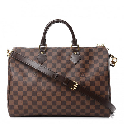 Louis Vuitton Damier Ebene Speedy Bandouliere 35 1 of 10