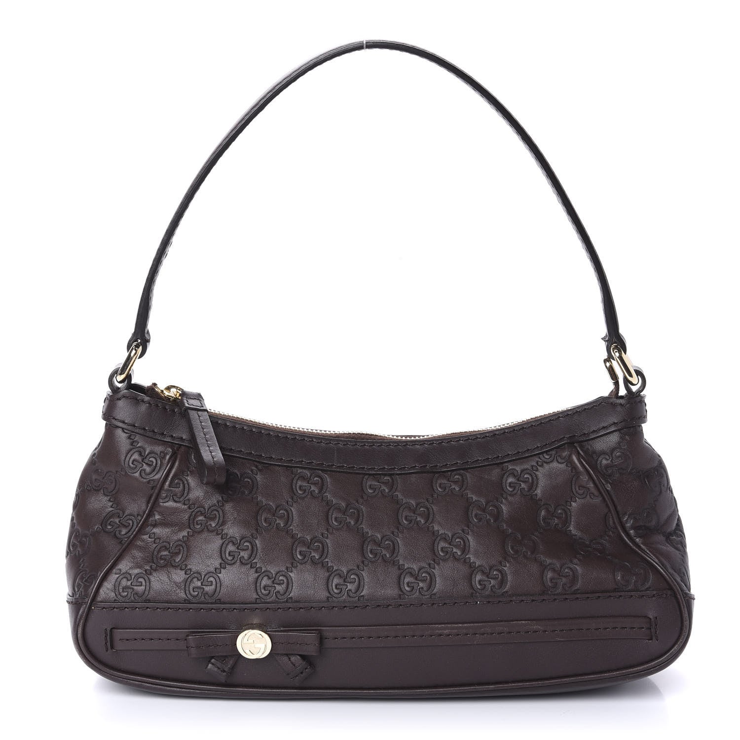 Gucci Guccissima Small Mayfair Shoulder Bag Brown 1 of 10
