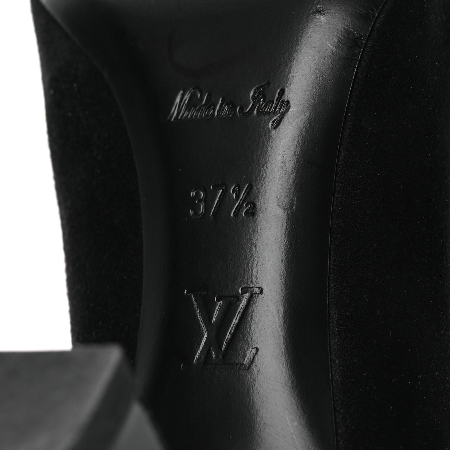 Suede Monogram Uniformes Cap Toe Chelsea 75mm Ankle Boots 37.5 Black