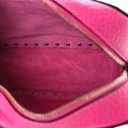 Valentino Garavani Pebbled Calfskin Monochrome Rockstud Camera Crossbody Bag Pink PP 5 of 8
