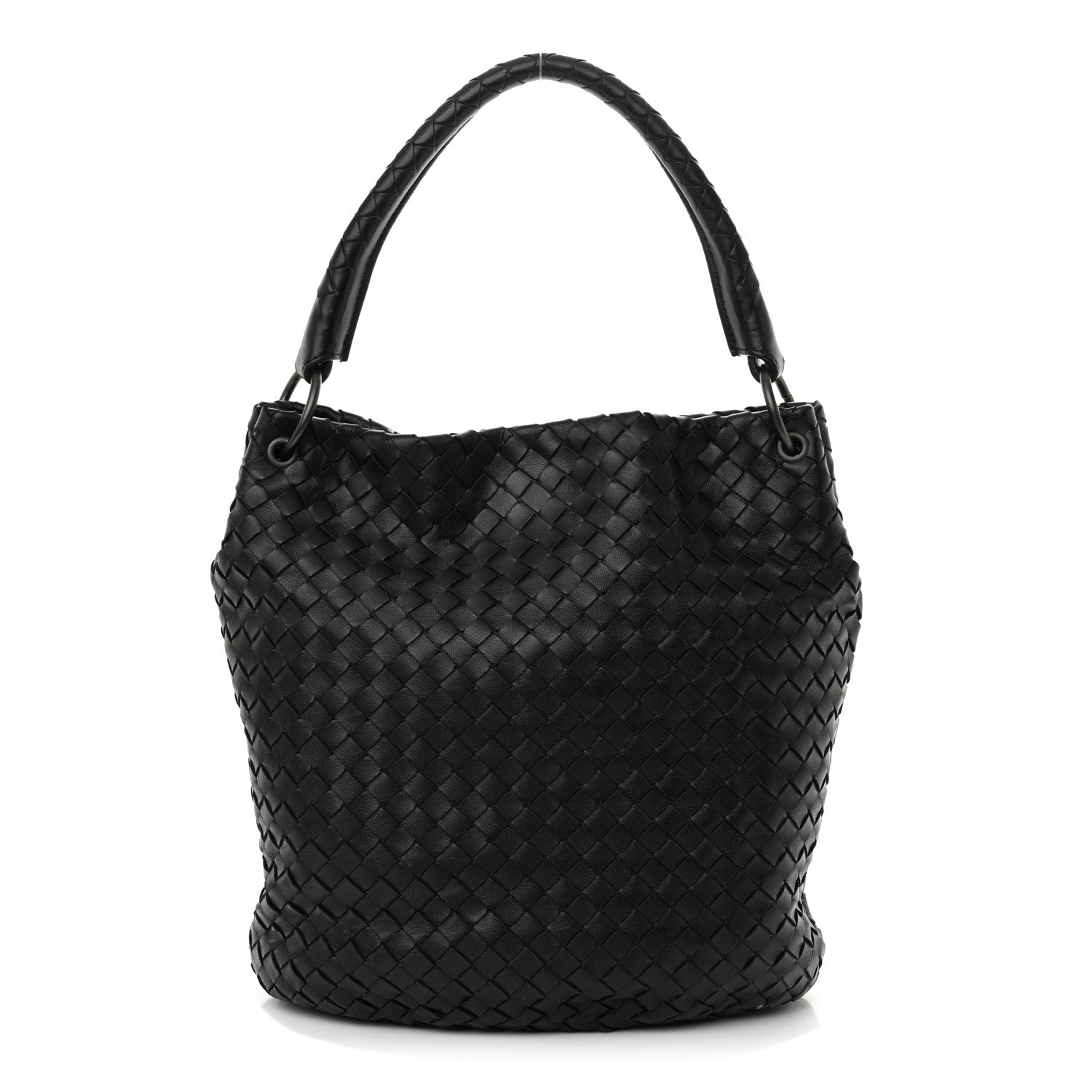 Bottega Veneta Nappa Intrecciato Bucket Bag Black 1 of 14