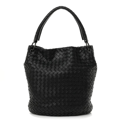 Bottega Veneta Nappa Intrecciato Bucket Bag Black 1 of 14