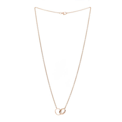 Cartier 18K Pink Gold Interlocking LOVE Necklace 3 of 5