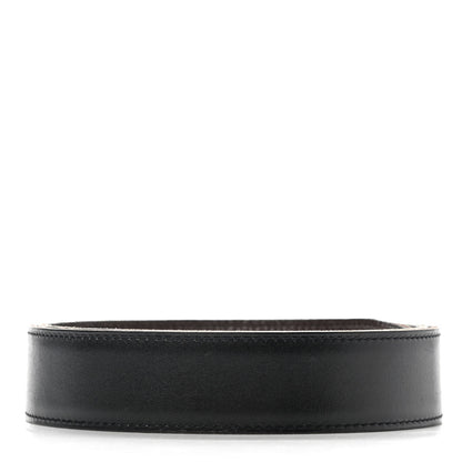 Hermes Box Togo 32mm Belt Strap 85 Black Chocolate 3 of 9