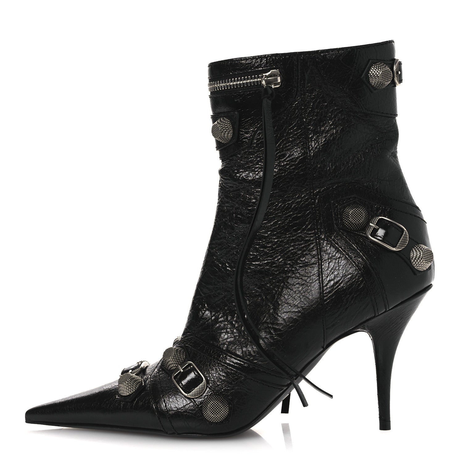 Balenciaga Agneau Arena Cagole 90mm Ankle Boots 39 Black 1 of 11