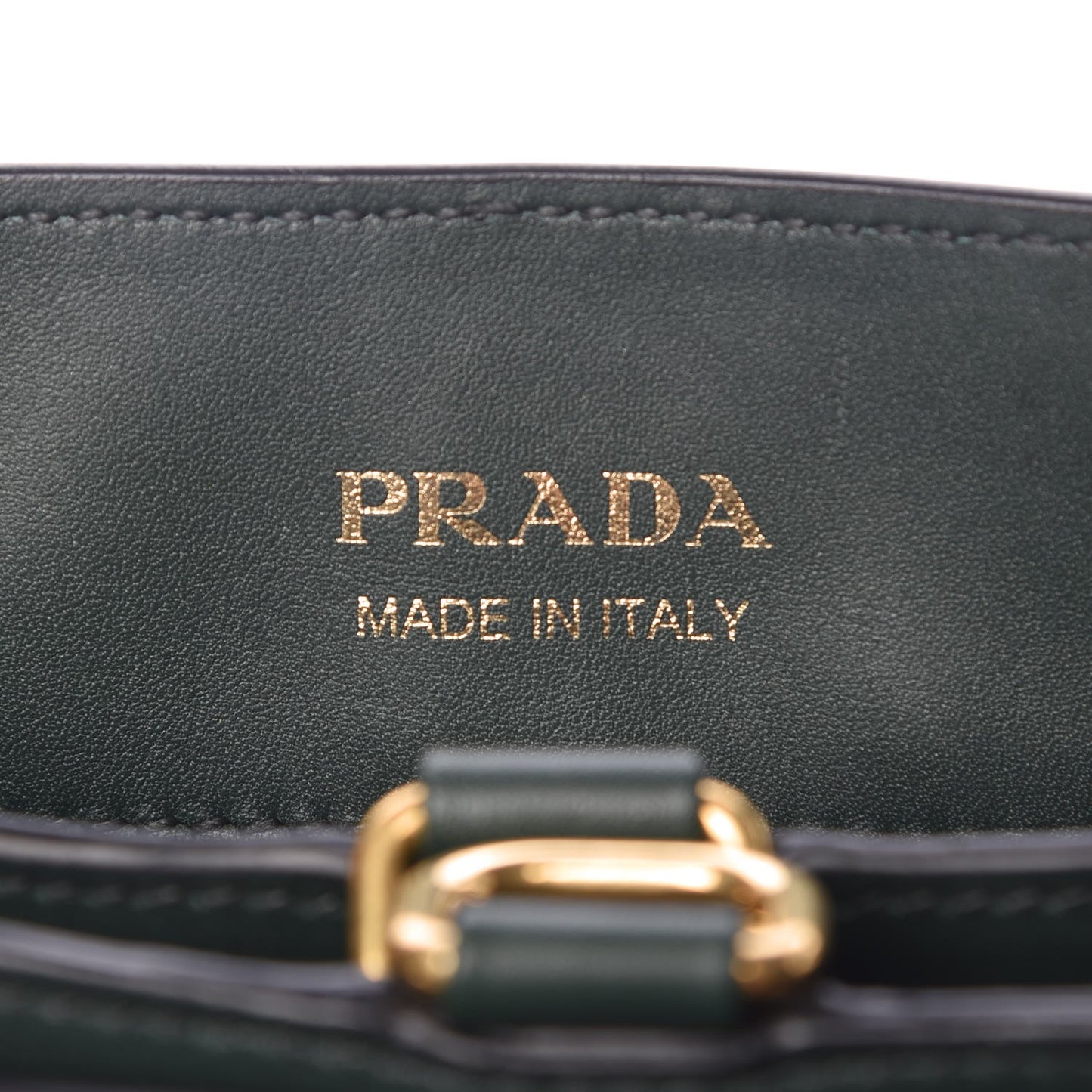 Saffiano Cuir Calf Corsaire Bag Smeraldo Black