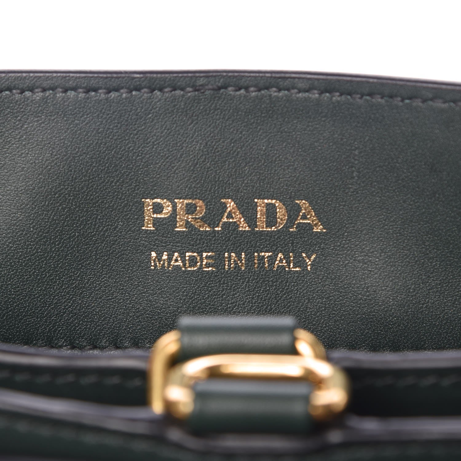 Prada Saffiano Cuir Calf Corsaire Bag Smeraldo Black 6 of 10