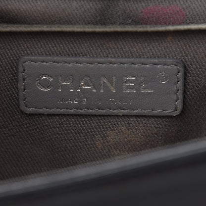 Chanel Lambskin Quilted Medium Boy Flap Black 6 of 10