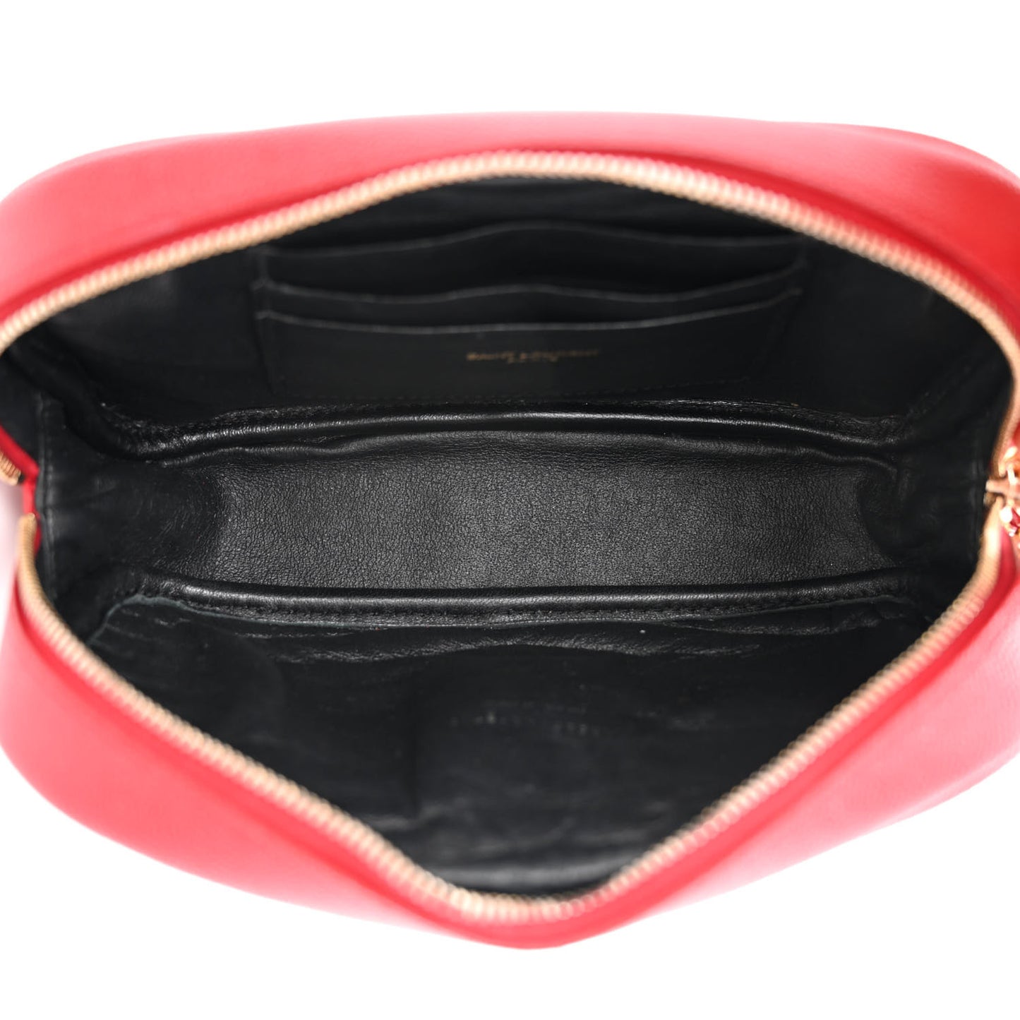 Grain De Poudre Matelasse Monogram Mini Lou Camera Bag Opyum Red