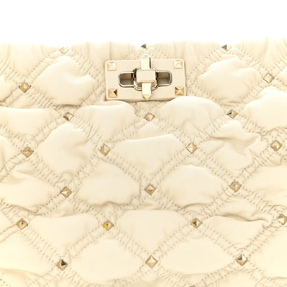 Valentino Garavani Nappa Spikeme Clutch Ivory 7 of 9