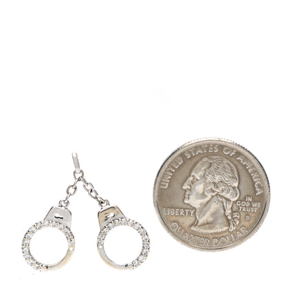 Roberto Coin 18K White Gold Diamond Handcuff Charm 2 of 3