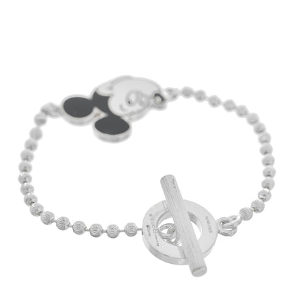 Gucci X DISNEY Sterling Silver Enamel Mickey Mouse Toggle Bracelet 2 of 3