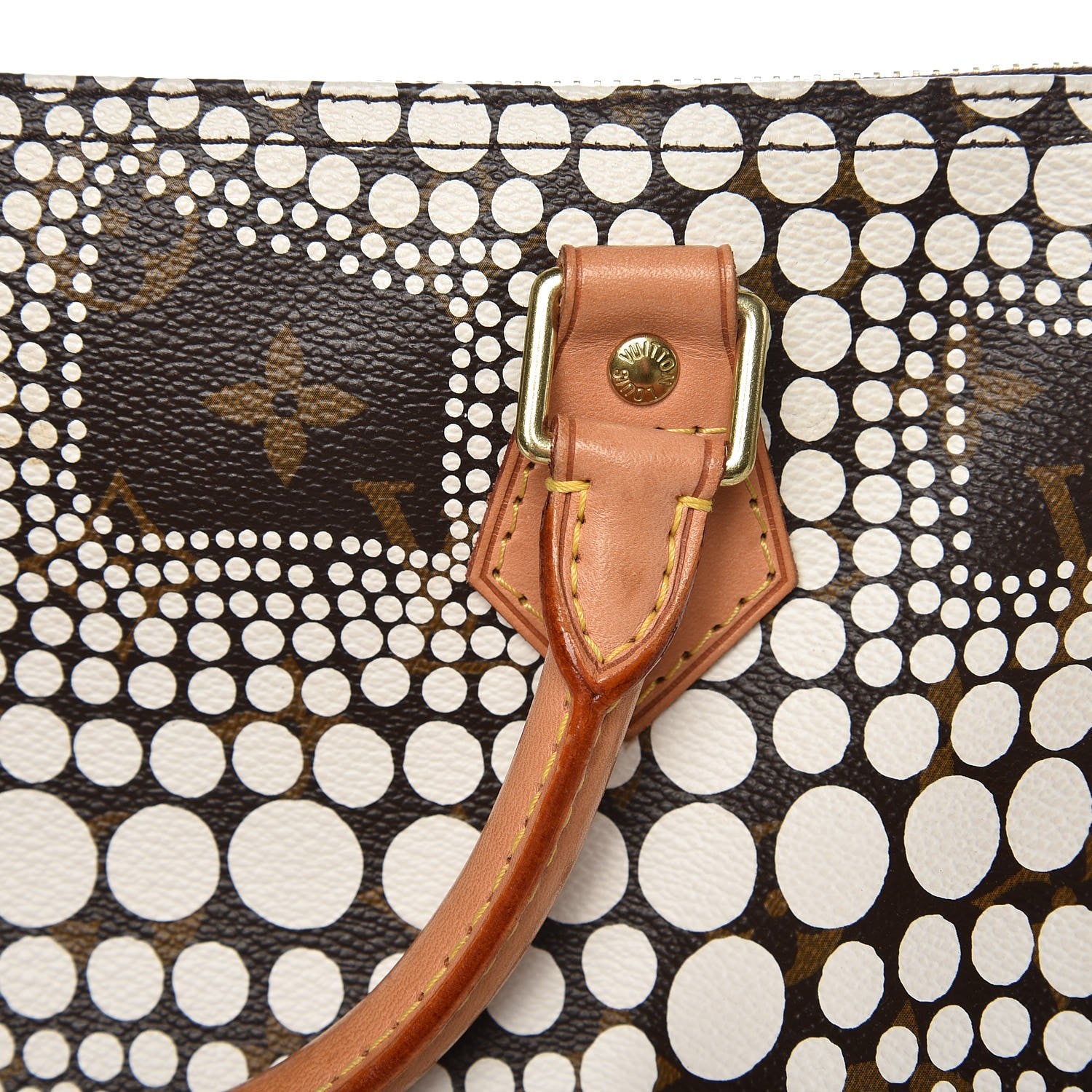 Louis Vuitton Monogram Kusama Town Speedy 30 White 8 of 19