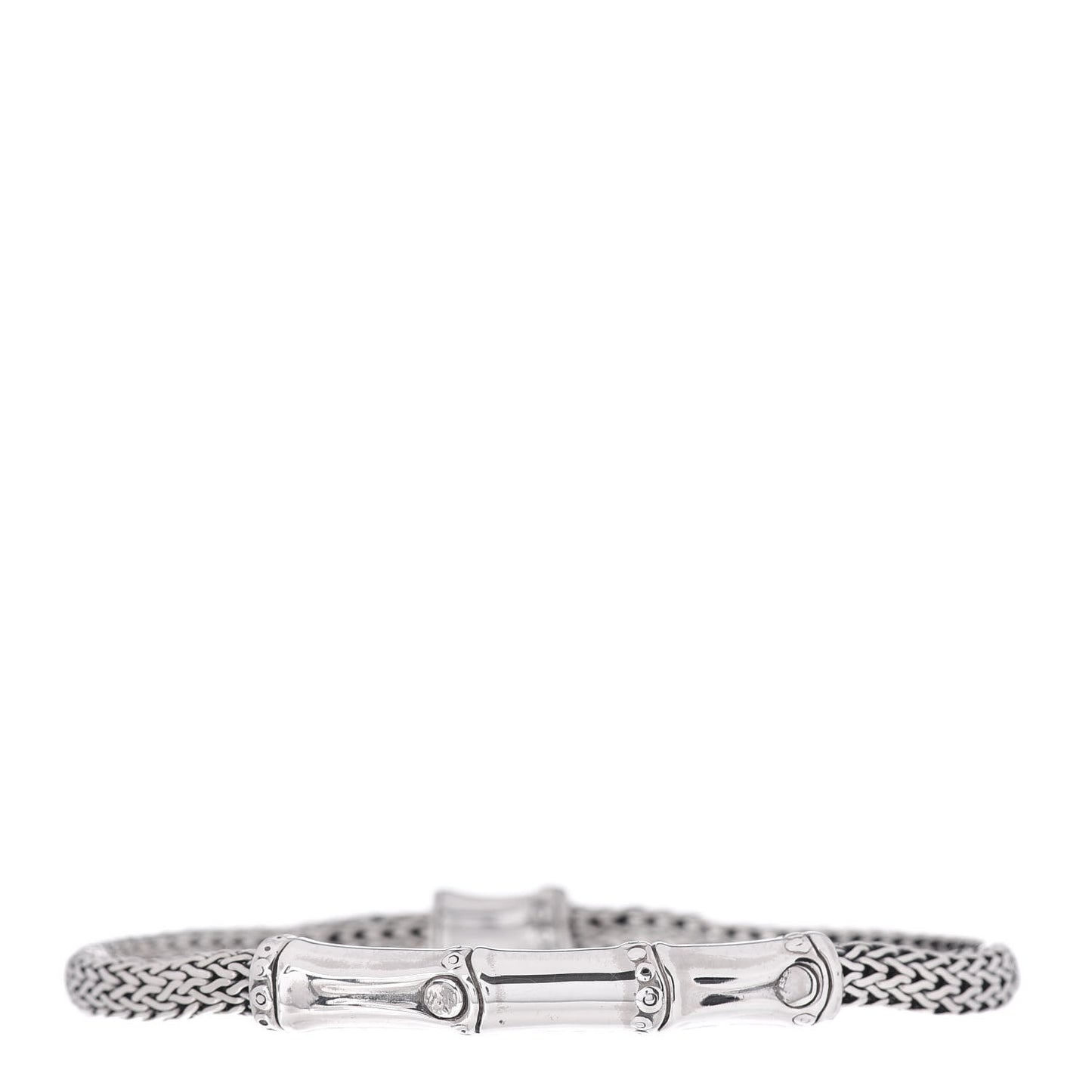 Sterling Silver 4mm Bamboo Chain Bracelet