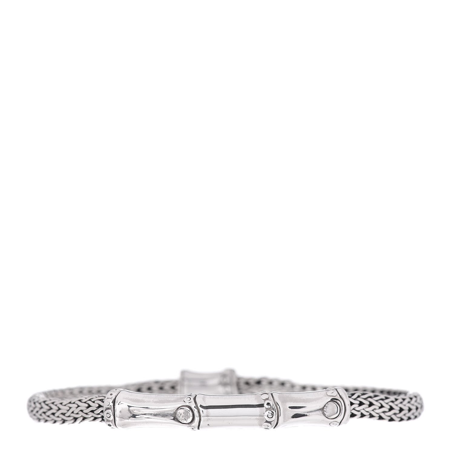 John Hardy Sterling Silver 4mm Bamboo Chain Bracelet 1 of 4