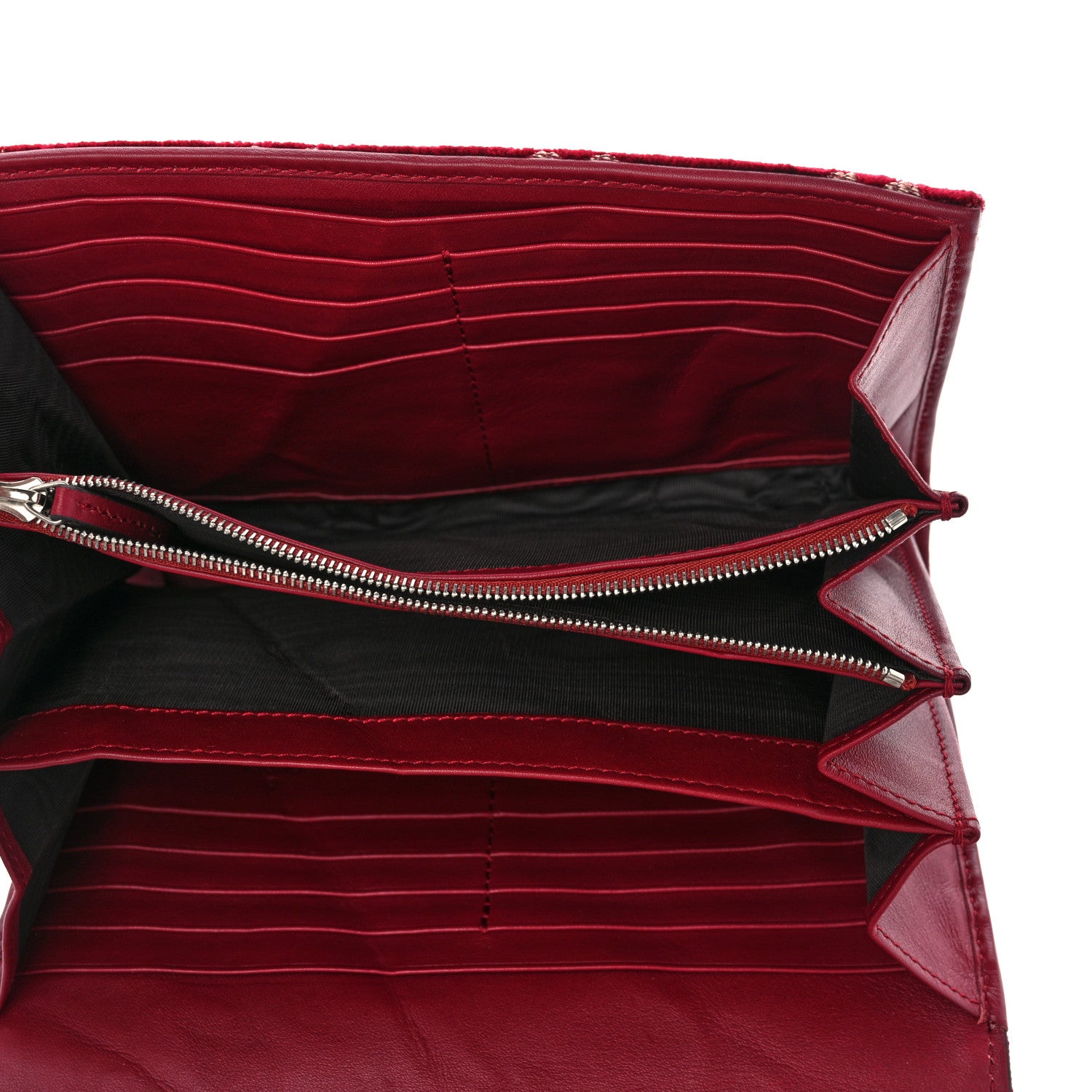 Gucci Velvet GG Monogram Mini Dionysus Chain Wallet Red Cipria 5 of 12
