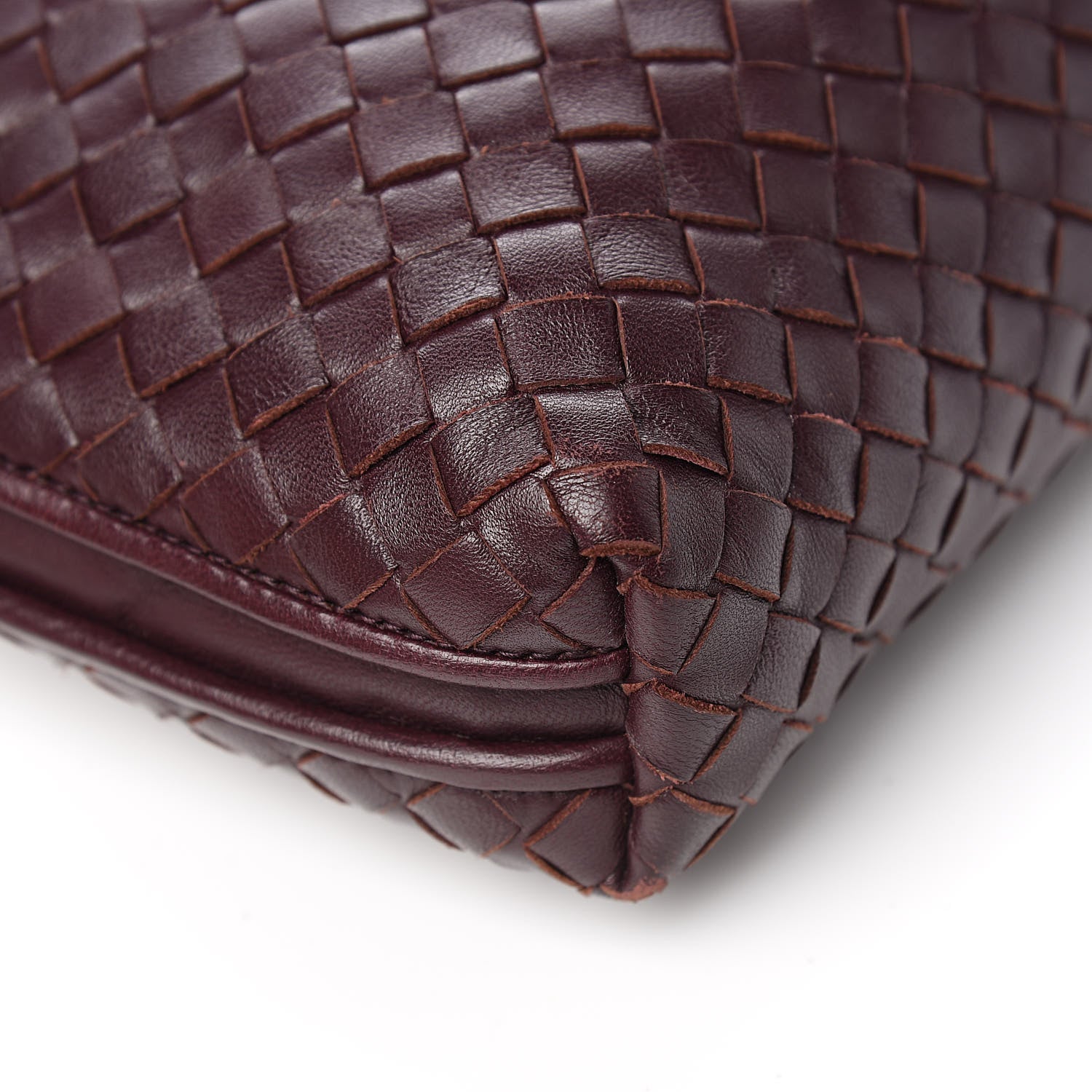 Bottega Veneta Nappa Intrecciato Nodini Crossbody Messenger Aubergine 10 of 14