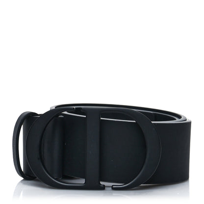 Christian Dior Ultra Matte Calfskin 35mm Montaigne Belt 80 Black 1 of 6