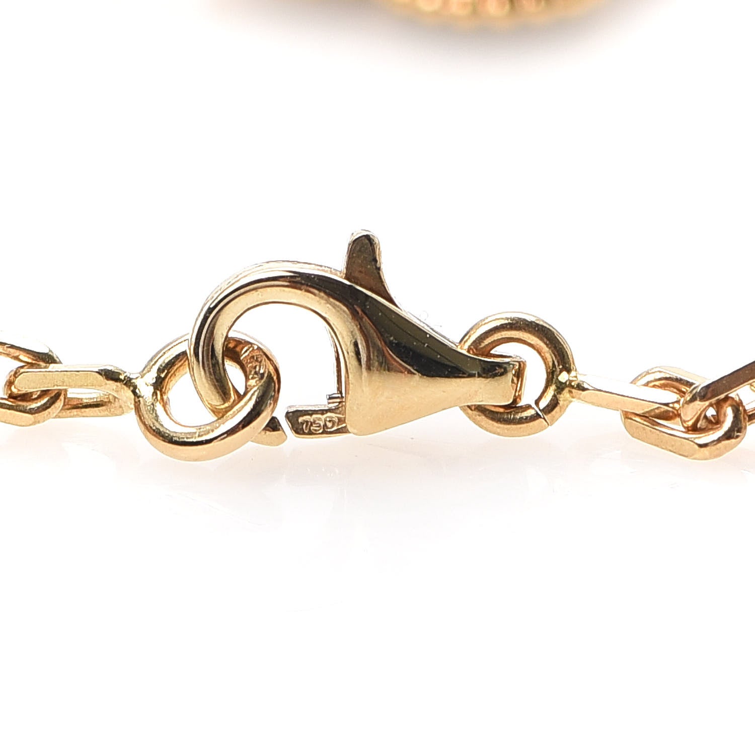 Van Cleef & Arpels 18K Yellow Gold Black Onyx 5 Motifs Vintage Alhambra Bracelet 3 of 5
