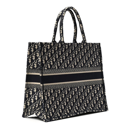 Christian Dior Oblique Book Tote Blue Multicolor 2 of 5