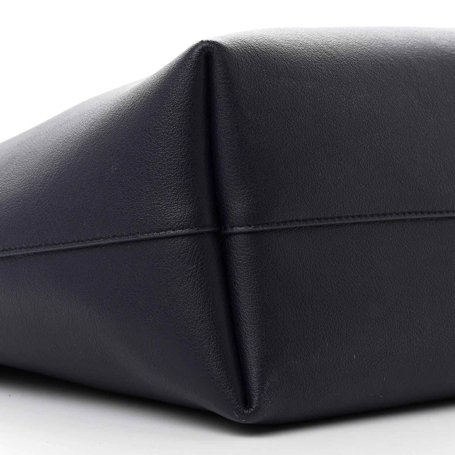 Saint Laurent Calfskin Large Shopping Tote Deep Marine 11 of 15