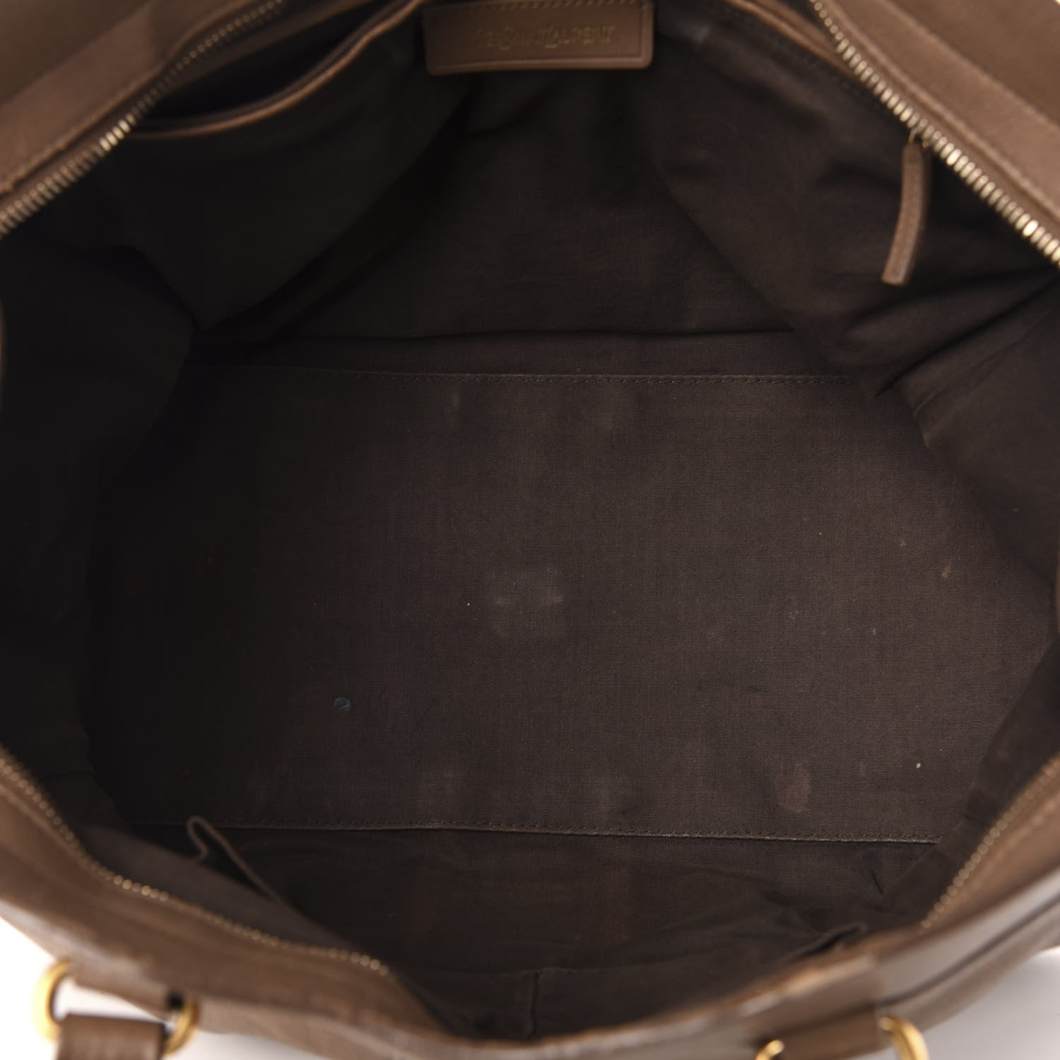 Saint Laurent Sheepskin Medium Cabas ChYc Taupe 5 of 16