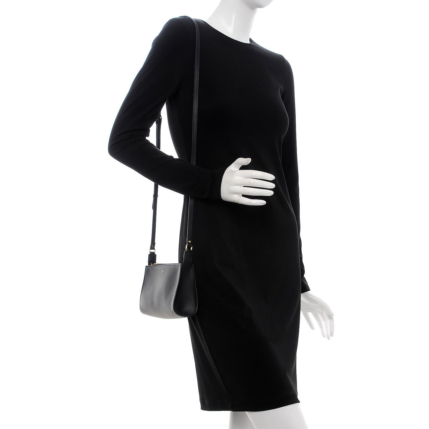 Vitello Baltico Mini Pouch Crossbody Pouch Black
