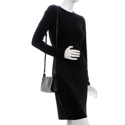 Fendi Vitello Baltico Mini Pouch Crossbody Pouch Black 2 of 7