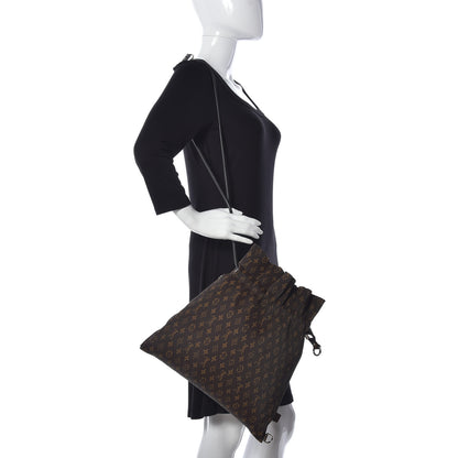 Louis Vuitton Monogram Canvas Pleated Explorer Bag MM 2 of 10