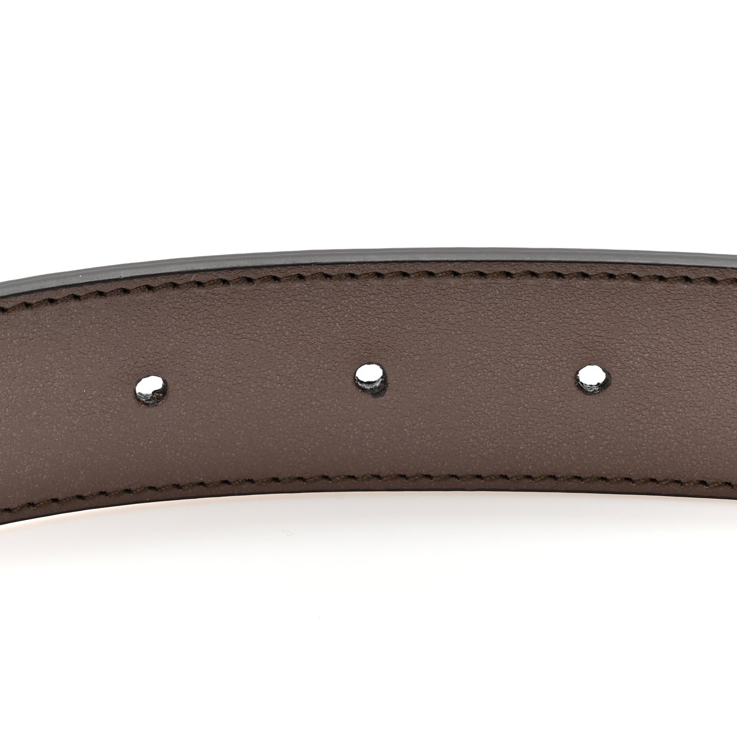 GG Supreme Monogram Plutone Calfskin Double G Reversible 30mm Belt 75 30 Beige Ebony Black
